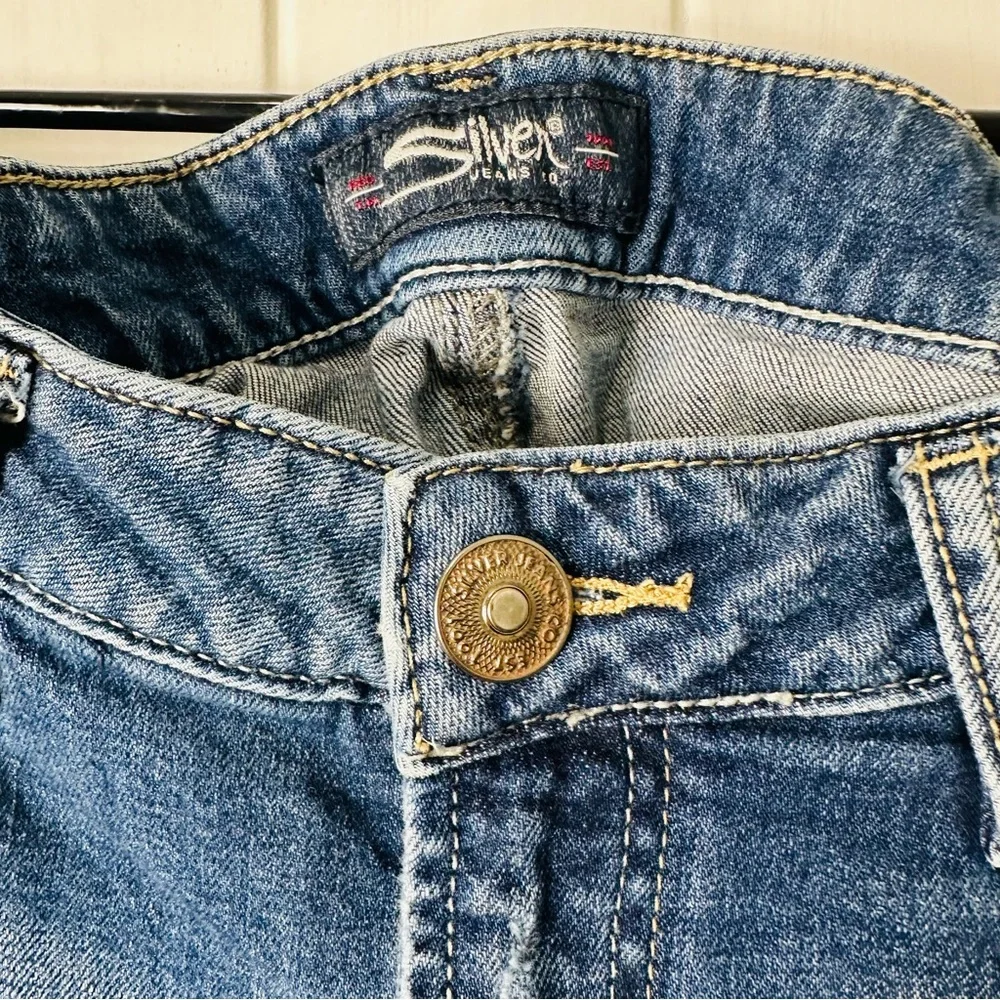 Silver Jeans High Rise Blue Mazy Skinny Jean size 29 - Picture 3 of 6